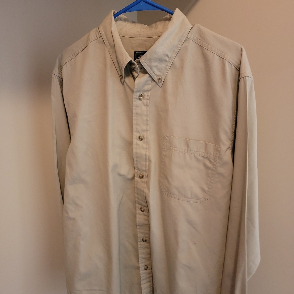 Eddie Bauer Large Mens Outdoorswear Fishing Button Down Shirt